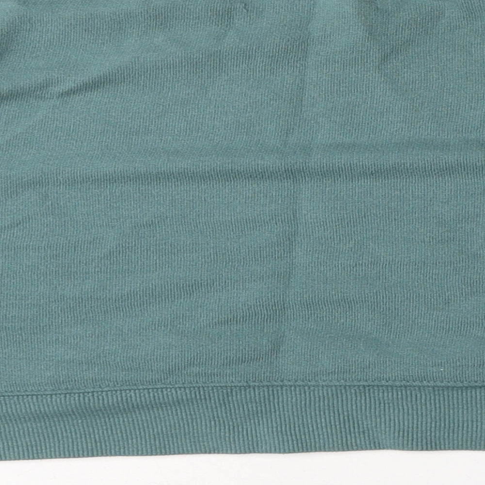 Womens UK Size S Pull&Bear Green Pullover Sweatshirt