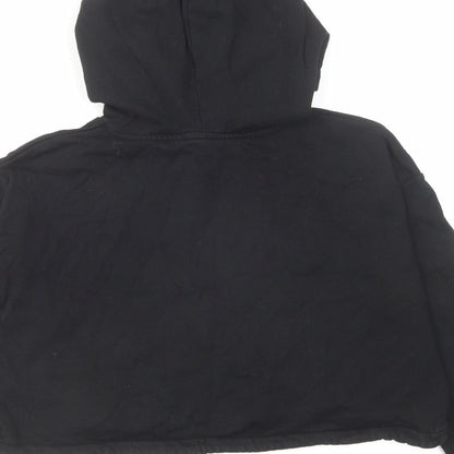 H&M Girls Black Cotton Pullover Hoodie Size 10-11 Years Pullover - Size 10-12 Years Brooklyn New York