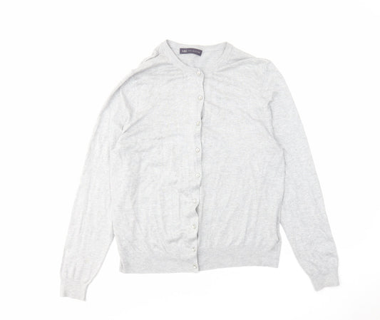 Womens UK Size 18 Marks and Spencer Grey Cardigan Jumper