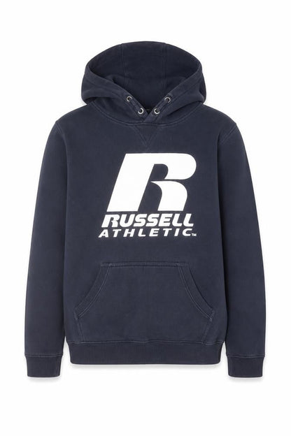 Russell Athletic Boys Blue Cotton Pullover Hoodie Size 14-15 Years Pullover