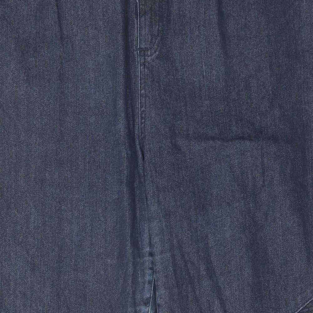 Rainbow Womens Blue Cotton Capri Jeans Size 26 L31 in Regular Zip