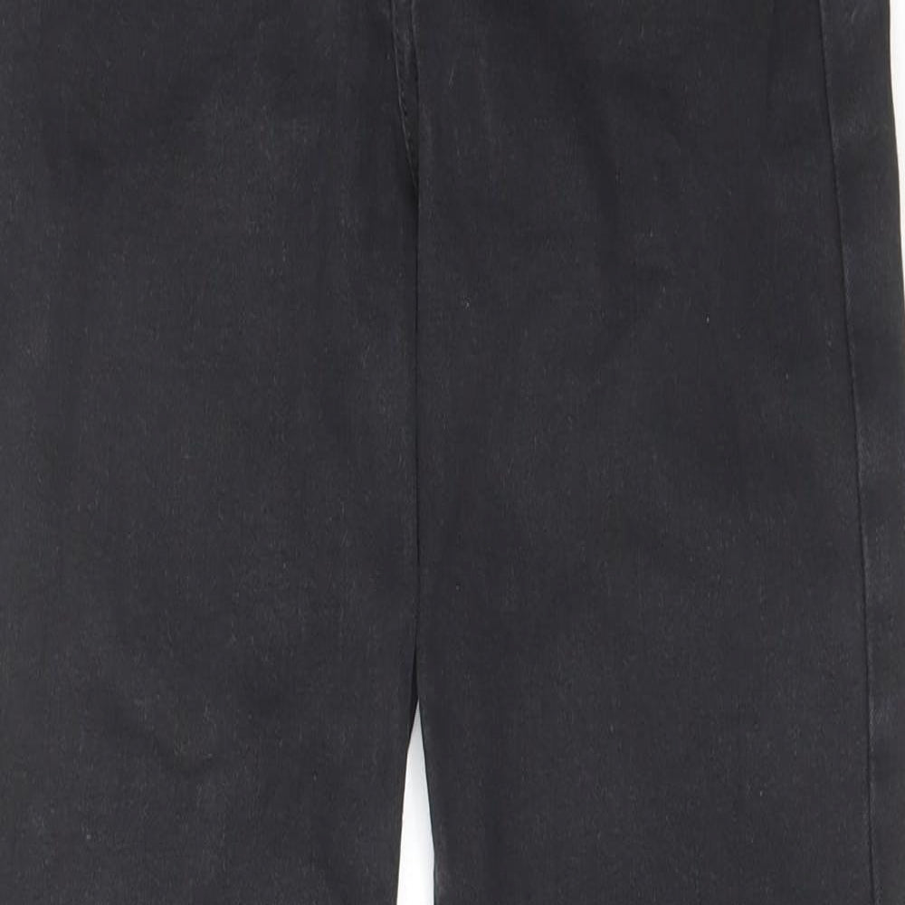 Topshop Womens Black Cotton Skinny Jeans Size 28 in L32 in Regular Zip