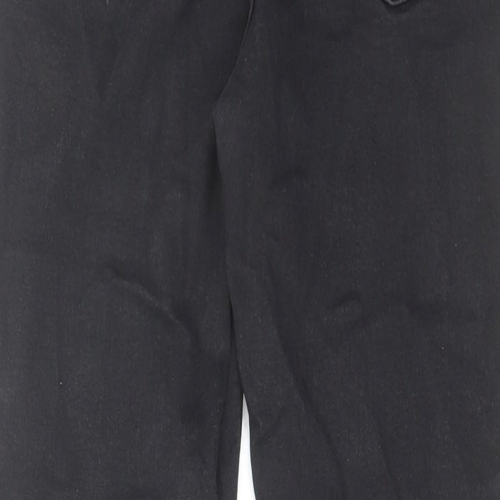 Topshop Womens Black Cotton Skinny Jeans Size 28 in L32 in Regular Zip