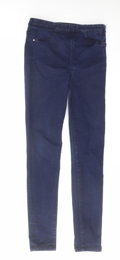 Womens UK Size 12 Warehouse Regular Fit Jegging Blue Jeans