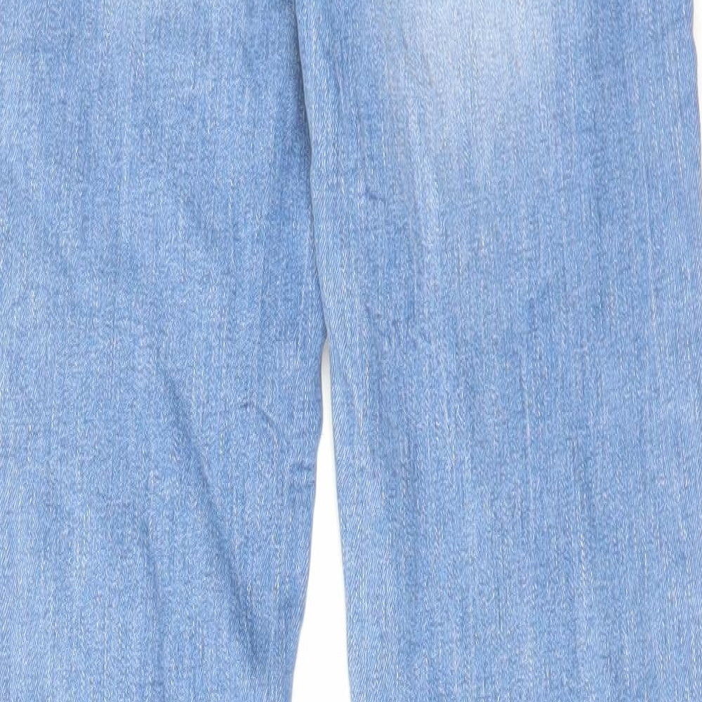 Denim & Co. Womens Blue Cotton Skinny Jeans Size 6 L31 in Regular Zip