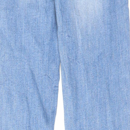 Denim & Co. Womens Blue Cotton Skinny Jeans Size 6 L31 in Regular Zip
