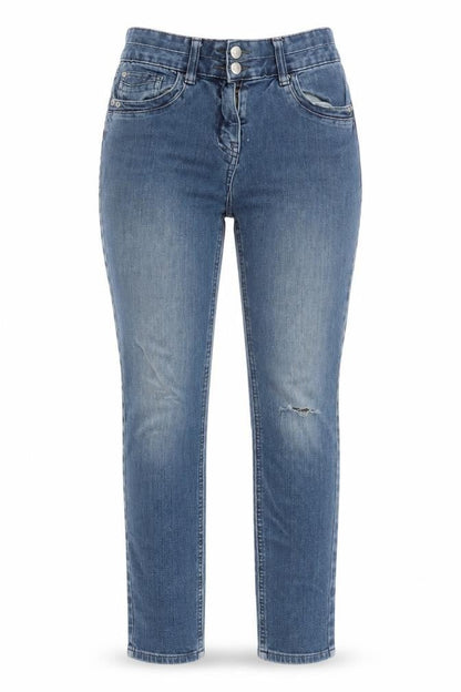Womens UK Size 10 NEXT Regular Fit Straight Blue Jeans