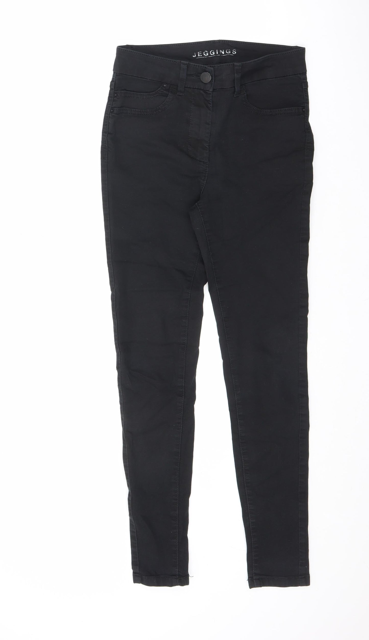 Womens UK Size 8 Marks and Spencer Regular Fit Straight Black Jeans