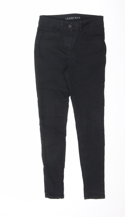 Womens UK Size 8 Marks and Spencer Regular Fit Straight Black Jeans