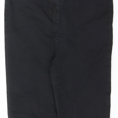 Womens UK Size 8 Marks and Spencer Regular Fit Straight Black Jeans