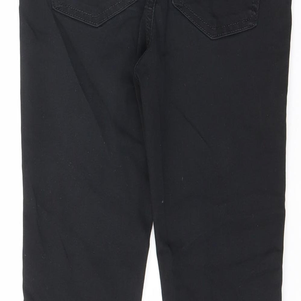 Womens UK Size 8 Marks and Spencer Regular Fit Straight Black Jeans
