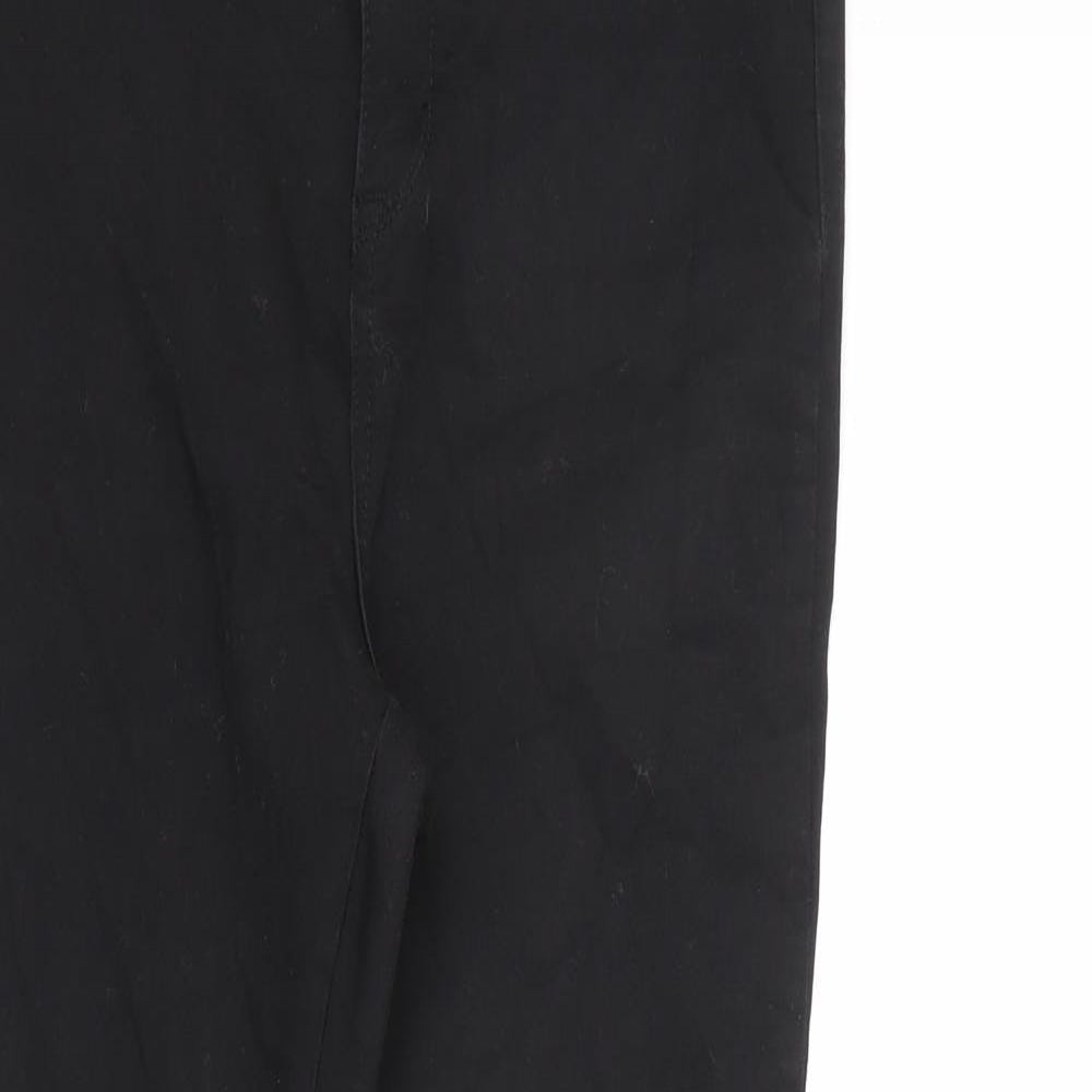 Very Womens Black Cotton Skinny Jeans Size 12 L27.5 in Regular Zip