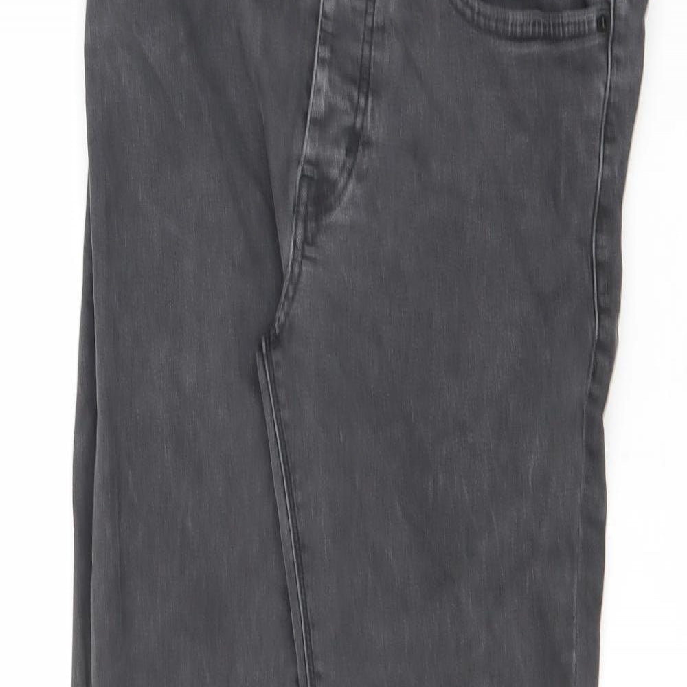Denim & Co. Mens Grey Cotton Skinny Jeans Size 30 in L32 in Regular Zip
