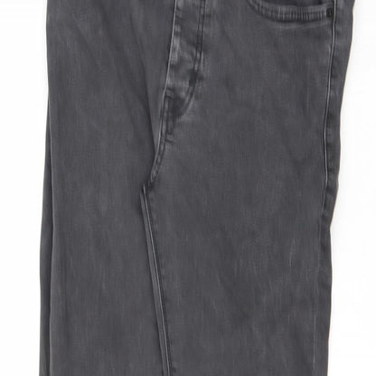 Denim & Co. Mens Grey Cotton Skinny Jeans Size 30 in L32 in Regular Zip