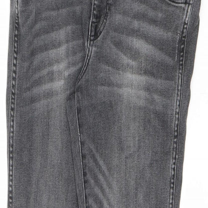 H&M Womens Black Cotton Skinny Jeans Size 30 in L27 in Slim Zip