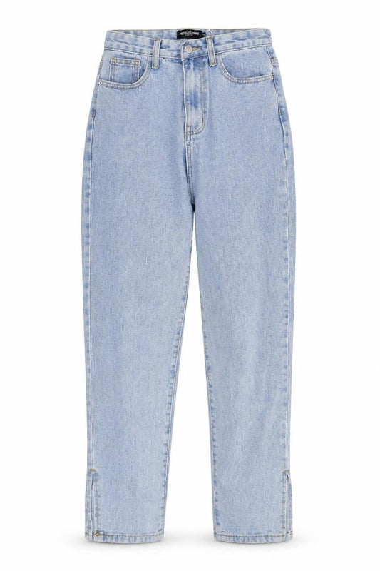 Womens UK Size 8 PRETTYLITTLETHING Regular Fit Boyfriend Blue Jeans