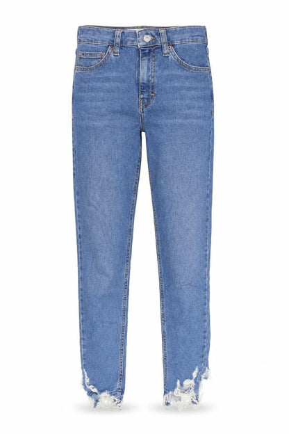 Womens UK Size 26 in Topshop Regular Fit Skinny Blue Jeans
