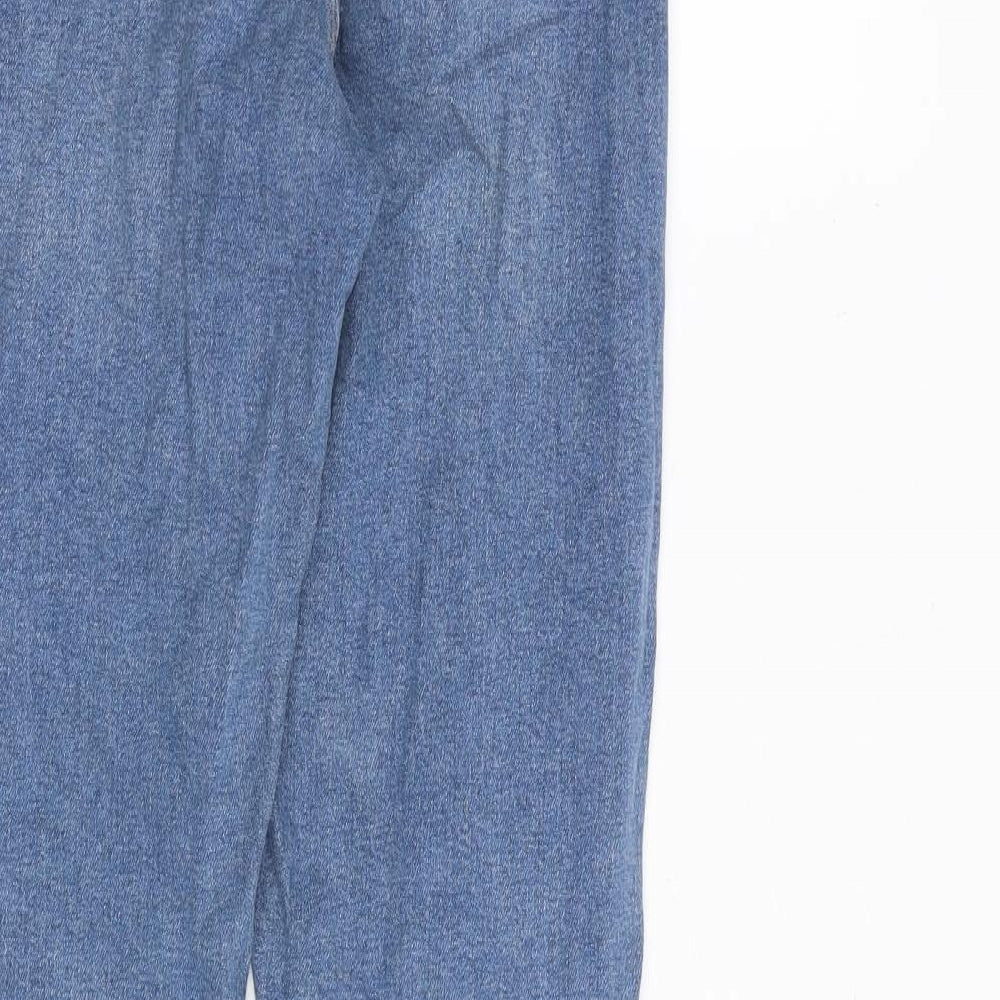 Topshop Womens Blue Cotton Skinny Jeans Size 26 in L32 in Regular Zip