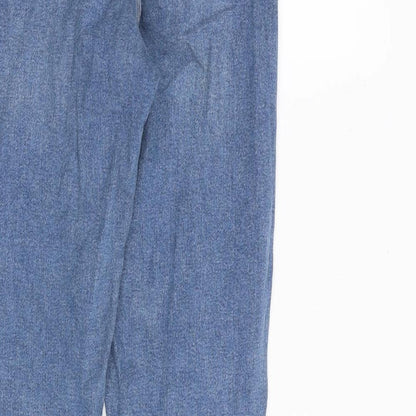 Topshop Womens Blue Cotton Skinny Jeans Size 26 in L32 in Regular Zip