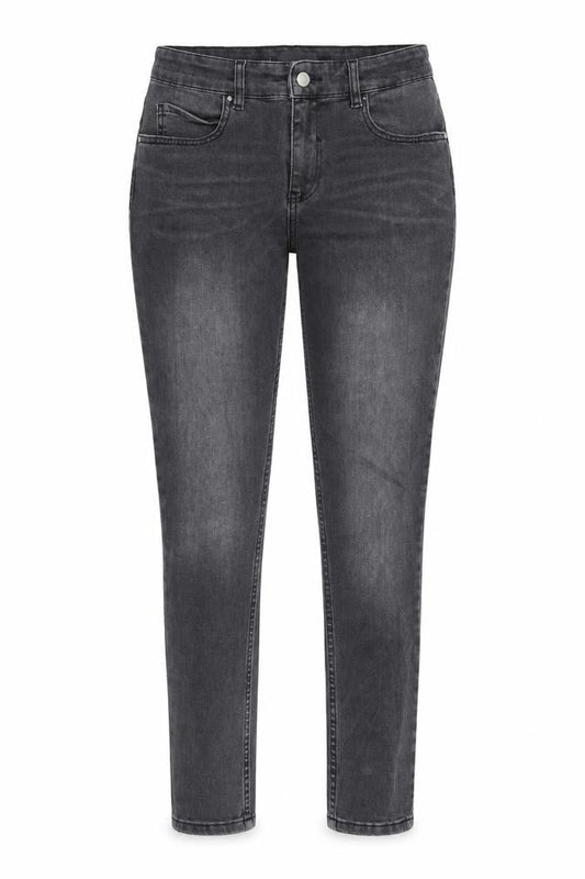 Sosandar Womens Grey Cotton Skinny Jeans Size 10 L27 in Regular Zip