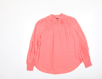 Womens UK Size 6 Marks and Spencer Pink Basic Blouse