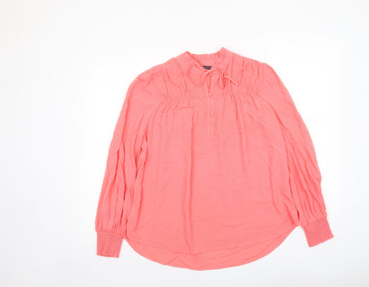 Womens UK Size 6 Marks and Spencer Pink Basic Blouse