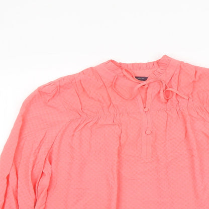 Womens UK Size 6 Marks and Spencer Pink Basic Blouse