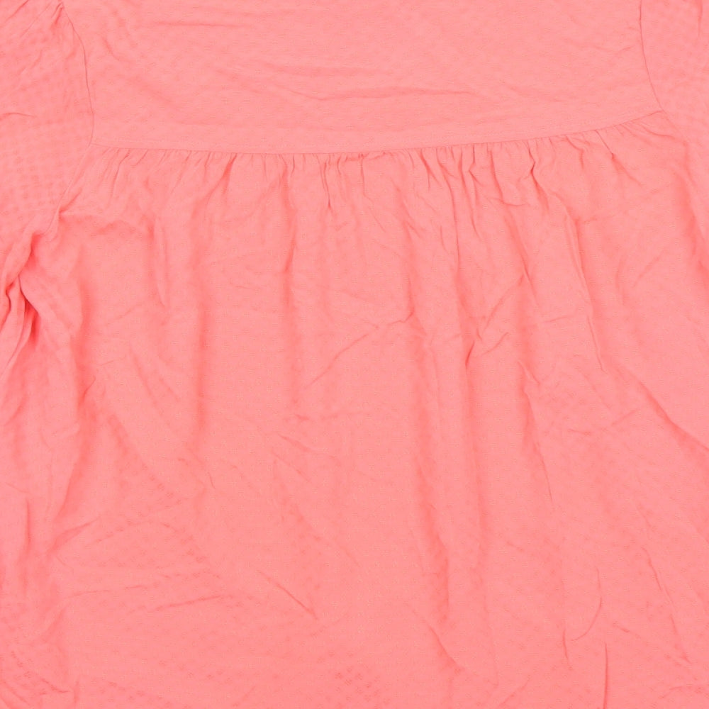 Womens UK Size 6 Marks and Spencer Pink Basic Blouse