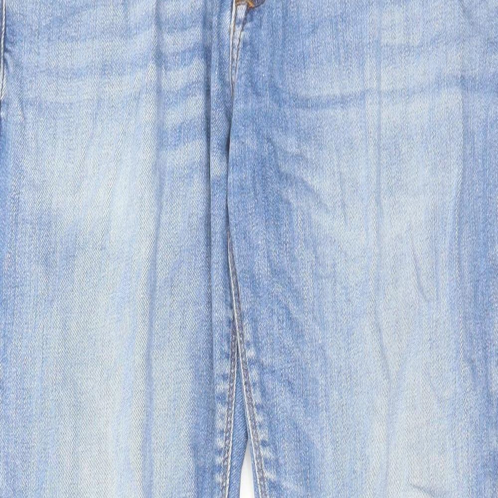 Mens UK Size 30 in River Island Regular Fit Straight Blue Jeans
