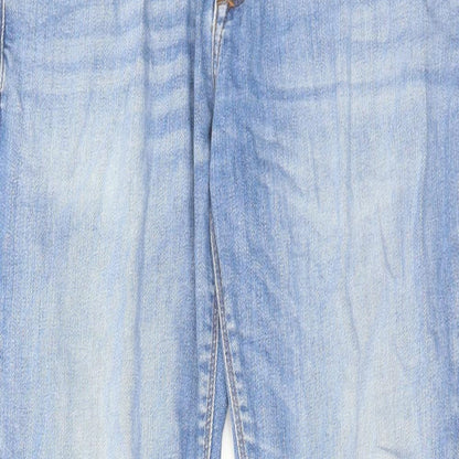 Mens UK Size 30 in River Island Regular Fit Straight Blue Jeans