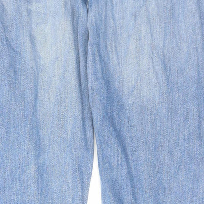 Mens UK Size 30 in River Island Regular Fit Straight Blue Jeans