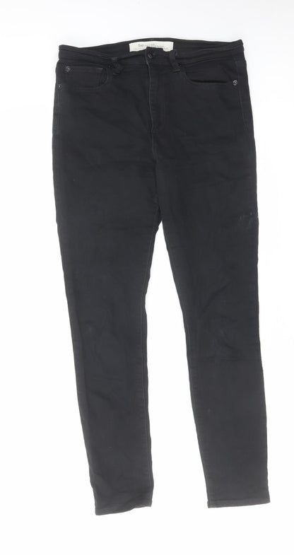 Gap Mens Black Cotton Skinny Jeans Size 32 in L28 in Regular Zip