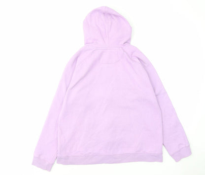 Dock of the bay Womens Purple Cotton Full Zip Hoodie Size 10 Zip