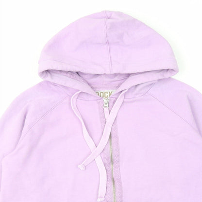 Dock of the bay Womens Purple Cotton Full Zip Hoodie Size 10 Zip