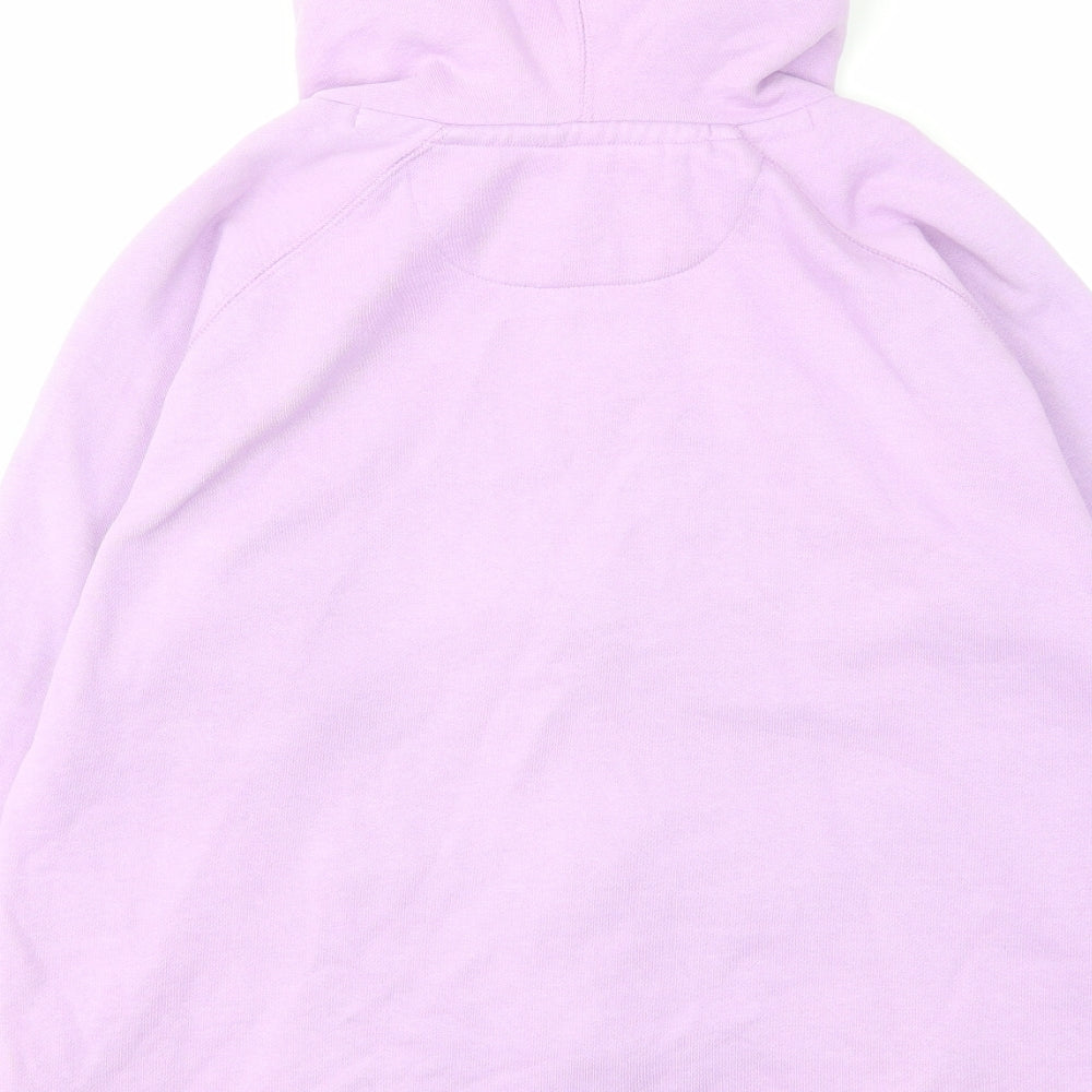 Dock of the bay Womens Purple Cotton Full Zip Hoodie Size 10 Zip