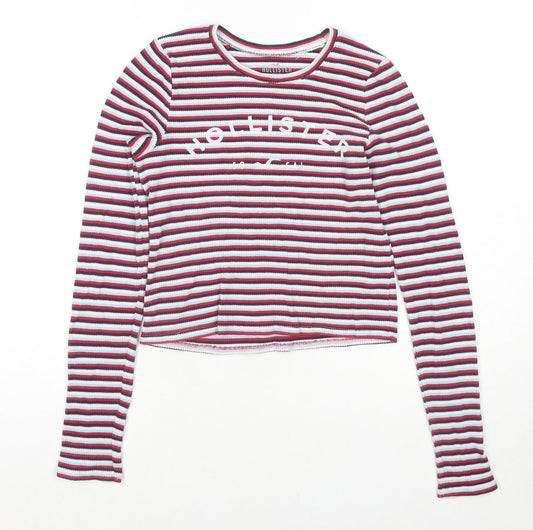 Womens UK Size M Hollister Red Pullover Jumper