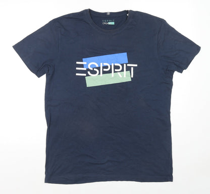 Mens UK Size L Esprit Blue  T-Shirt