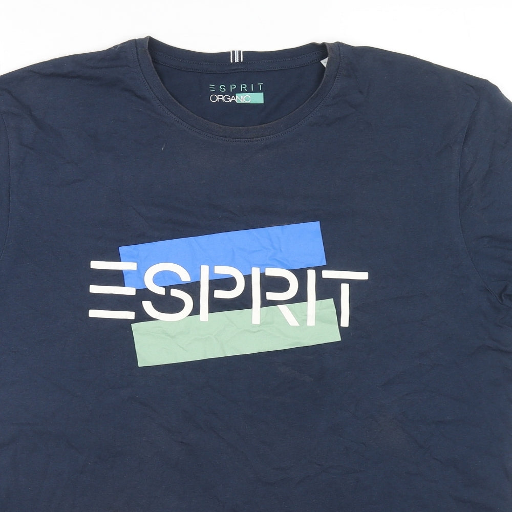 Mens UK Size L Esprit Blue  T-Shirt