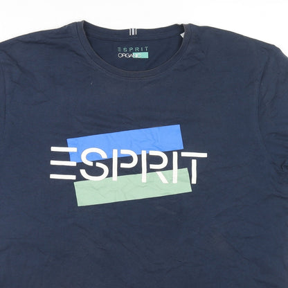 Mens UK Size L Esprit Blue  T-Shirt