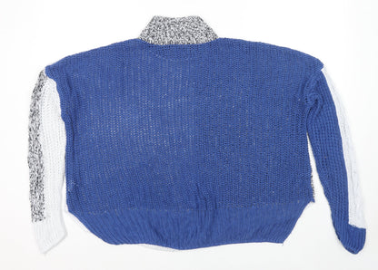 Womens UK Size M Marks and Spencer Blue Pullover Jumper