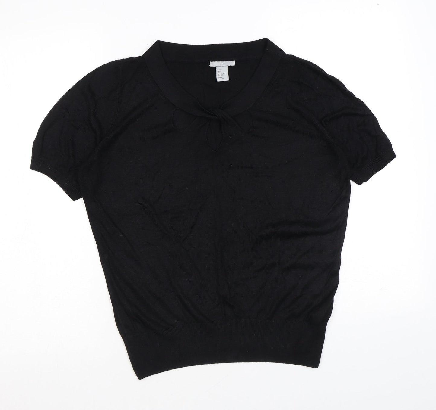 Womens UK Size S H&M Black Pullover Jumper