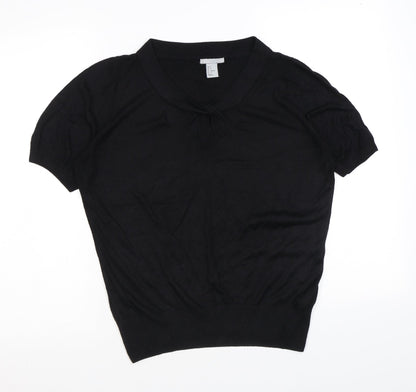Womens UK Size S H&M Black Pullover Jumper