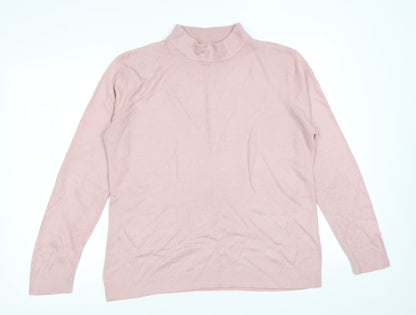 Womens UK Size S Bonmarché Pink Pullover Jumper