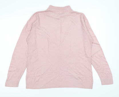 Womens UK Size S Bonmarché Pink Pullover Jumper