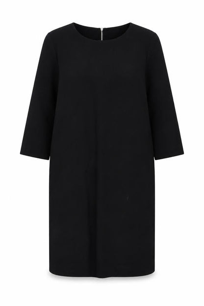 Gap Womens Black Polyester A-Line Size 14 Round Neck Zip