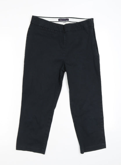 Womens UK Size 10 Marks and Spencer Regular Fit  Black Trousers