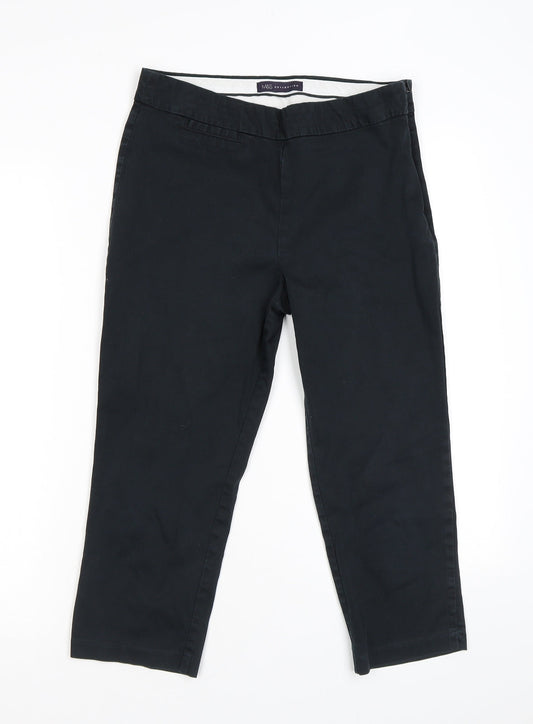 Womens UK Size 10 Marks and Spencer Regular Fit  Black Trousers