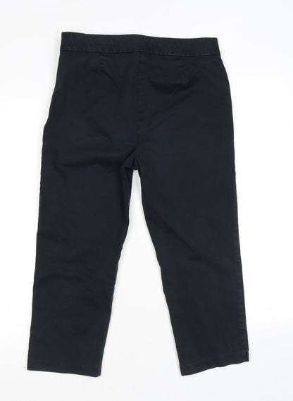 Womens UK Size 10 Marks and Spencer Regular Fit  Black Trousers