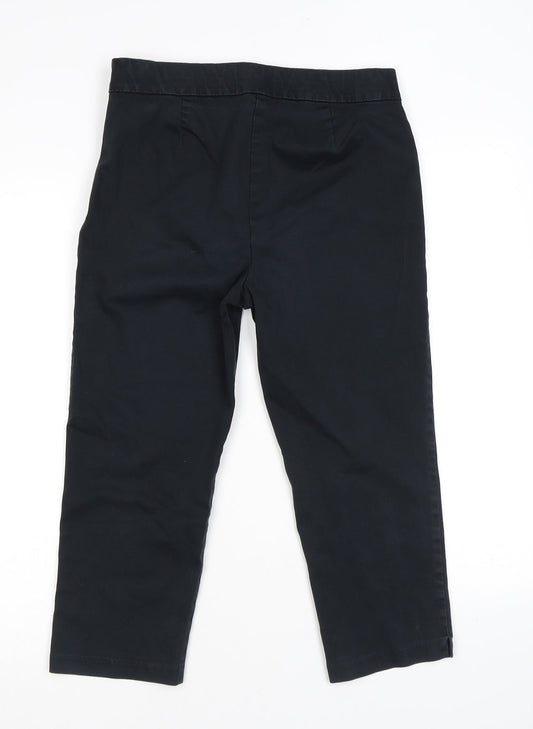 Womens UK Size 10 Marks and Spencer Regular Fit  Black Trousers