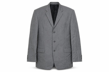 Quails Mens Grey Wool Jacket Suit Jacket Size 48 Regular